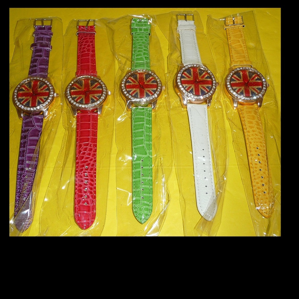 Designer Watches Bling Ladies Lot Of Five (5)